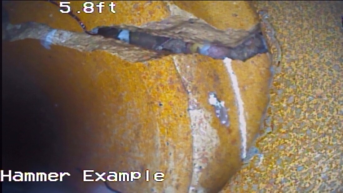 broken sewer line inspection